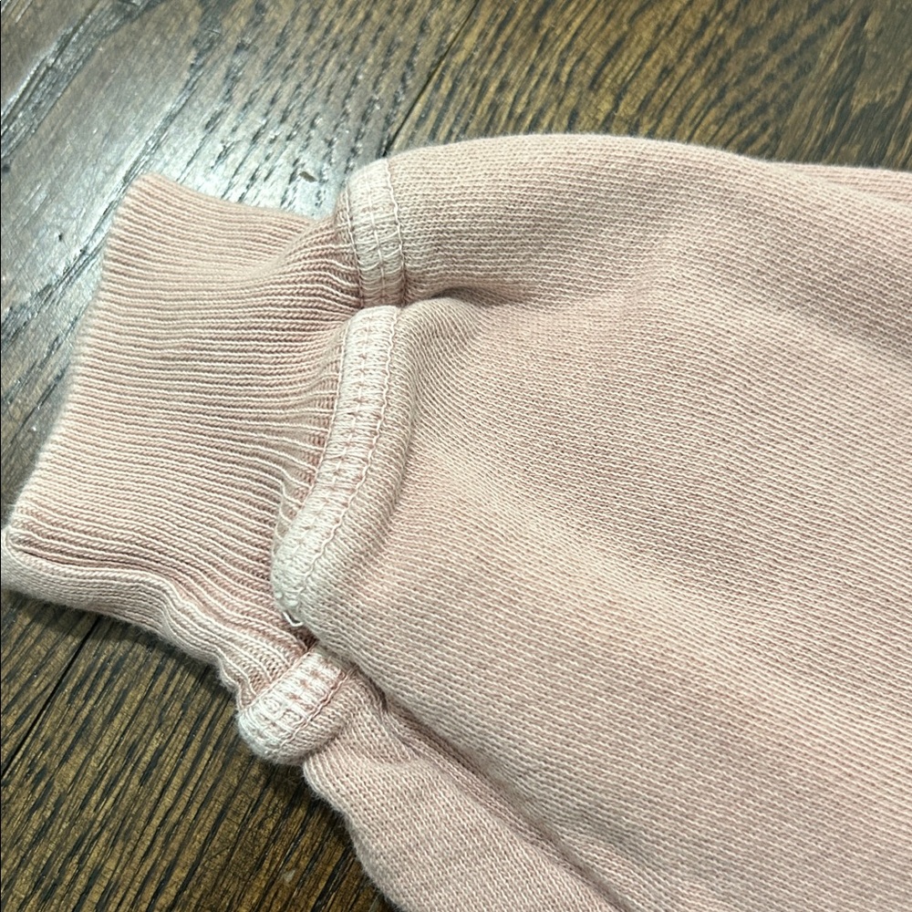 The Great. The crop vintage wash Sweatpants Joggers In light mauve pink 0/XS - Picture 3 of 6